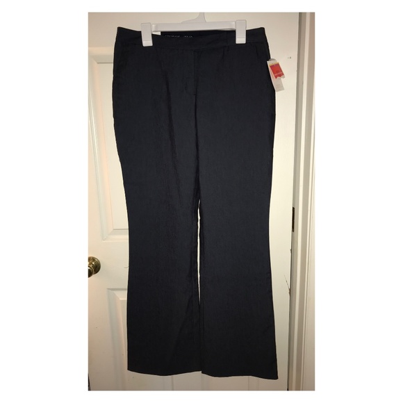 ISAAC MIZRAHI Dress Pants Boot Cut INDIGO Sz 12L - Picture 2 of 5